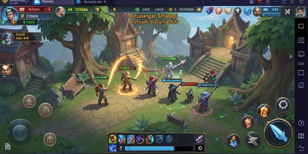 Tampilan menarik dari gameplay SLG yang menantang.