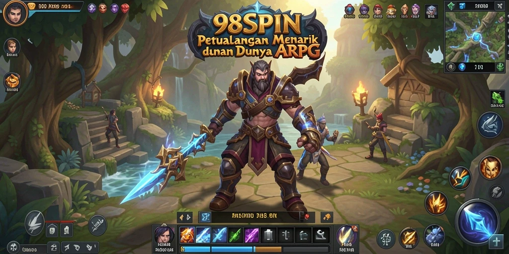 Tampilan gameplay ARPG yang mendebarkan di 98SPIN.