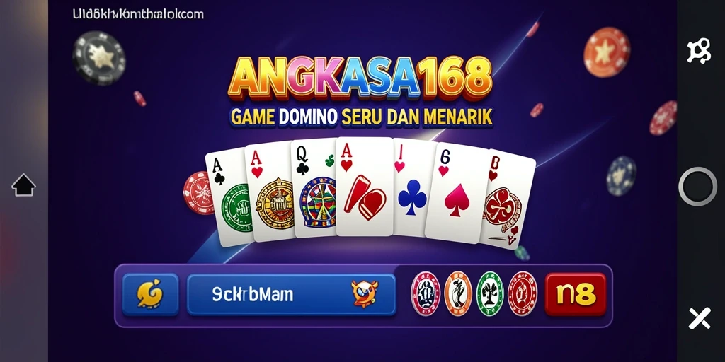 Tangkapan layar gameplay seru Domino di ANGKASA168.