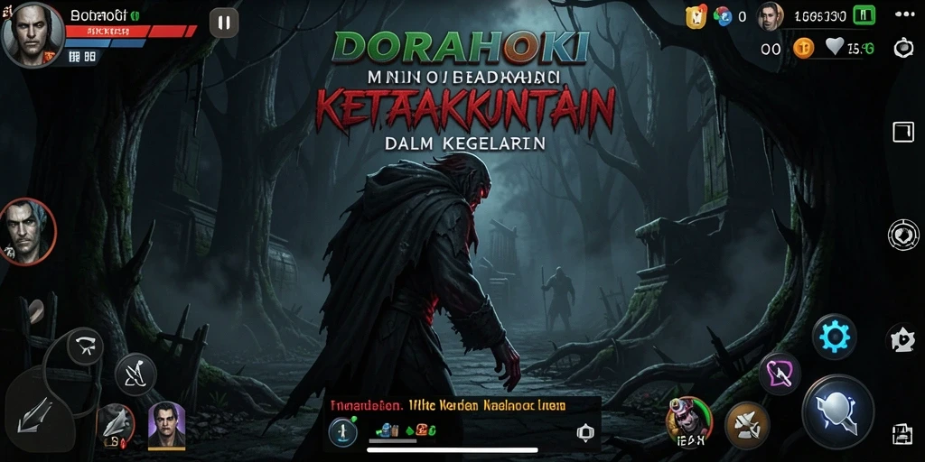 Gameplay DORAHOKI yang menegangkan dengan suasana Horror yang kental.