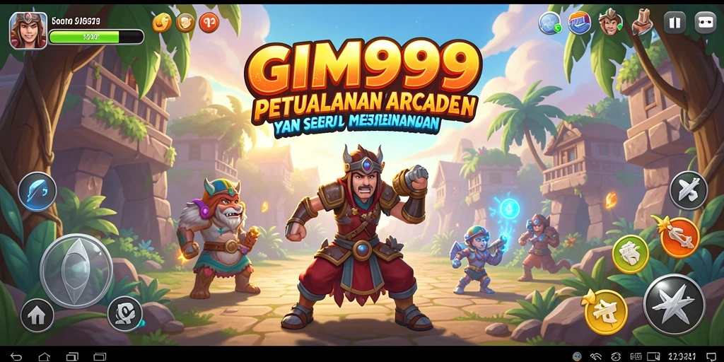 Tampilan gameplay GIM999 yang penuh aksi dan seru.