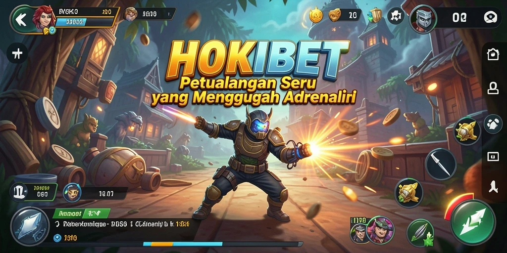 Tampilan gameplay seru dan grafis kelas atas dalam HOKIBET.