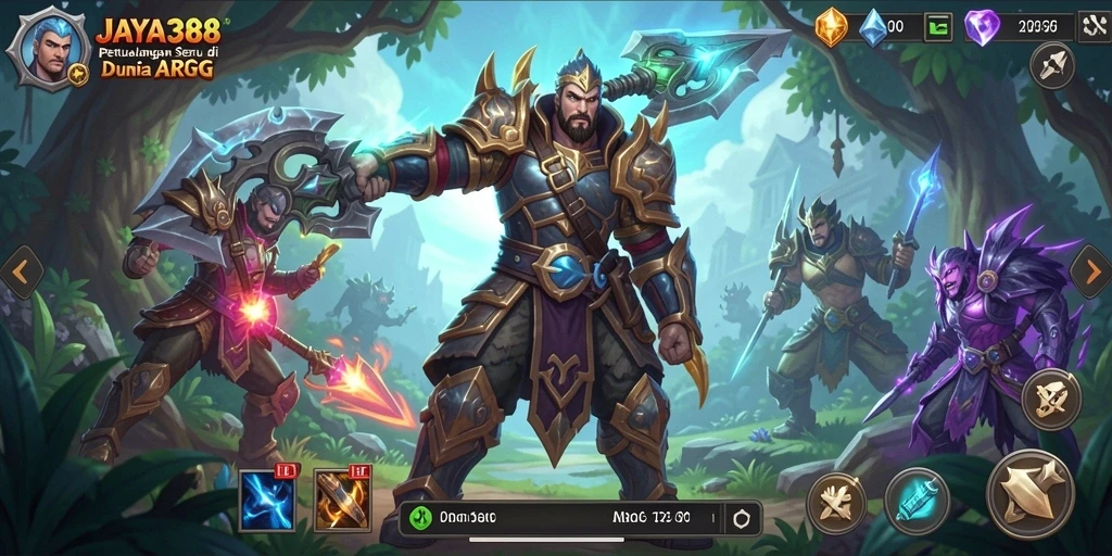Tampilan gameplay seru JAYA388 yang menampilkan pertarungan dinamis.