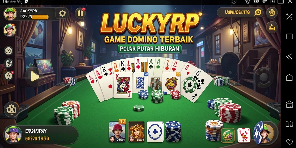 Tampilan gameplay menarik dari LUCKYRP yang menampilkan aksi domino.