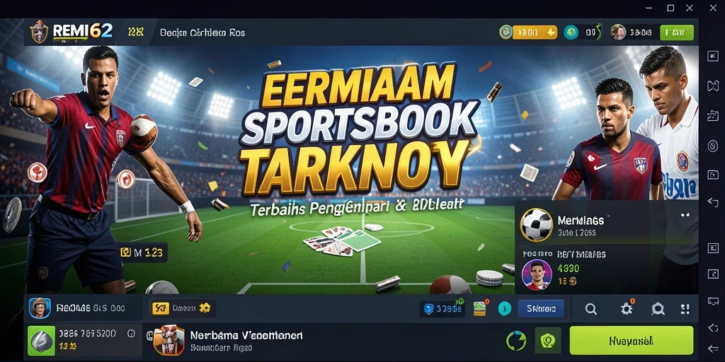 Tampilan utama permainan Sportsbook REMI62 dengan berbagai pilihan taruhan.