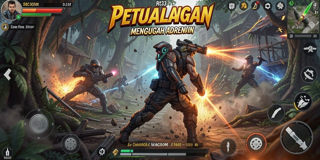 Tangkapan layar gameplay menampilkan aksi mendebarkan di RR33.