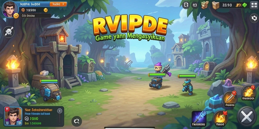 Tampilan gameplay Idle yang menarik dari RVIP1.