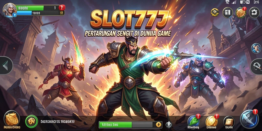 Tampilkan pertarungan epik dalam game SLOT777 dengan grafis yang memukau.