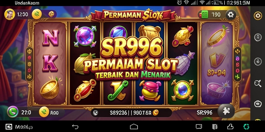 Screenshot gameplay SR996 yang menampilkan putaran Slot yang mendebarkan.