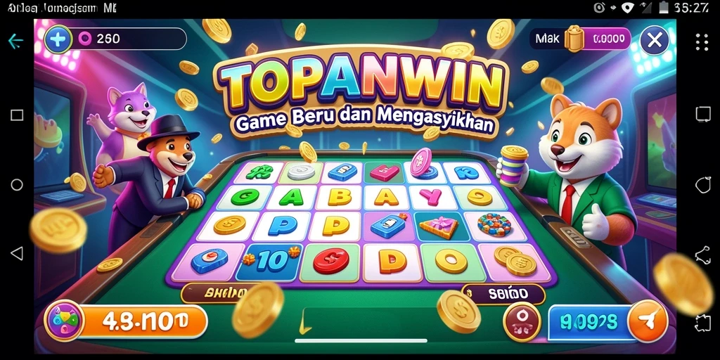 Tampilan gameplay seru di aplikasi Bingo TOPANWIN.